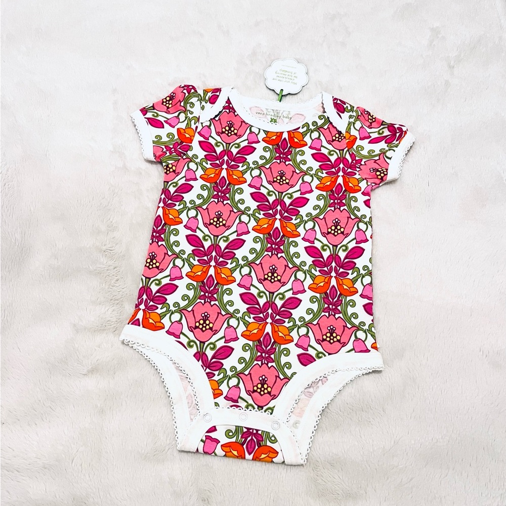 NEW Vera Bradley girls ruffle onesie